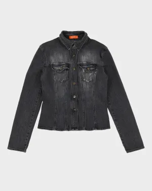 00s Y2K Iceberg X Snoopy Peanuts Grey Denim Jacket - M