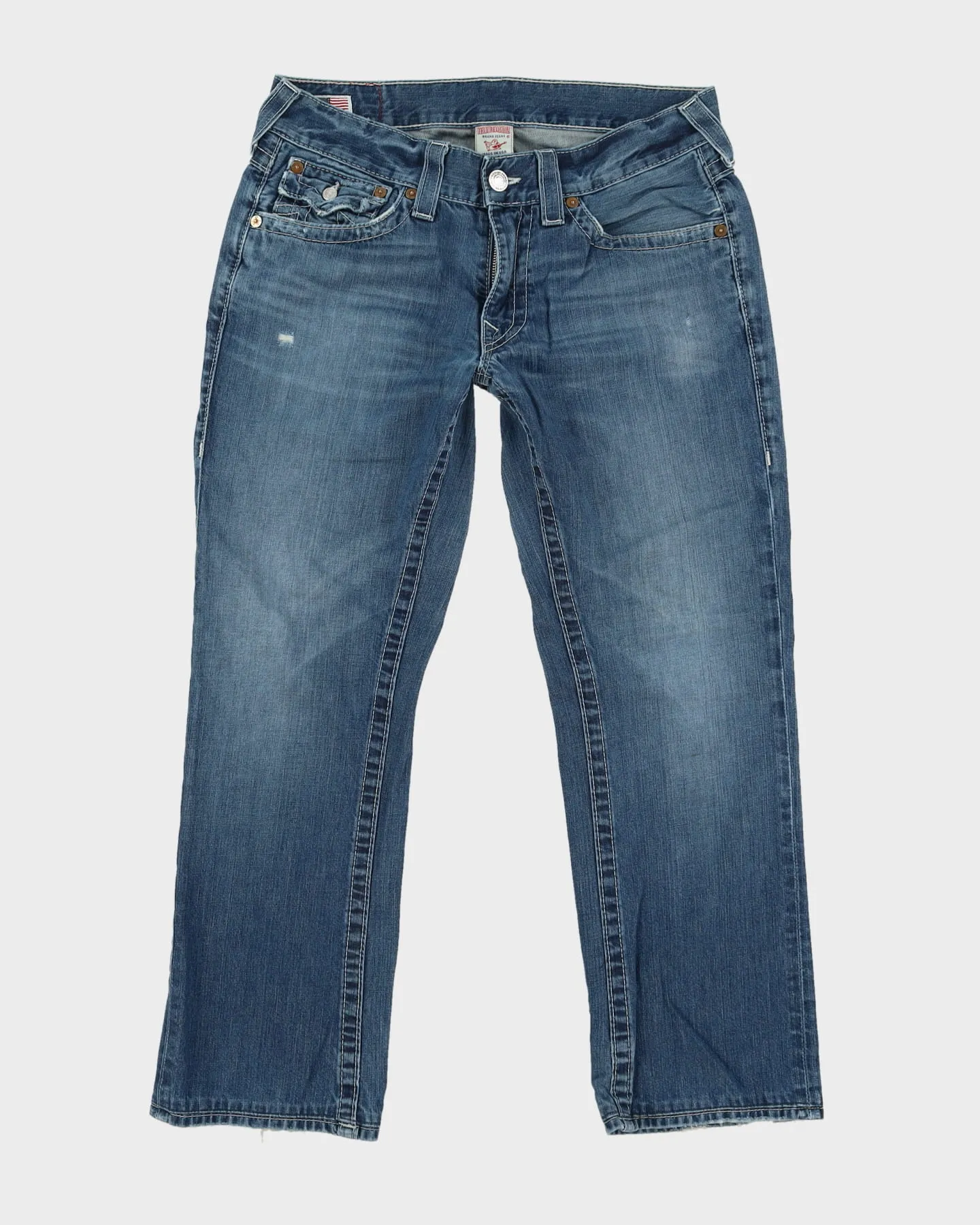 00s Y2K True Religion Blue Jeans - W33 L29