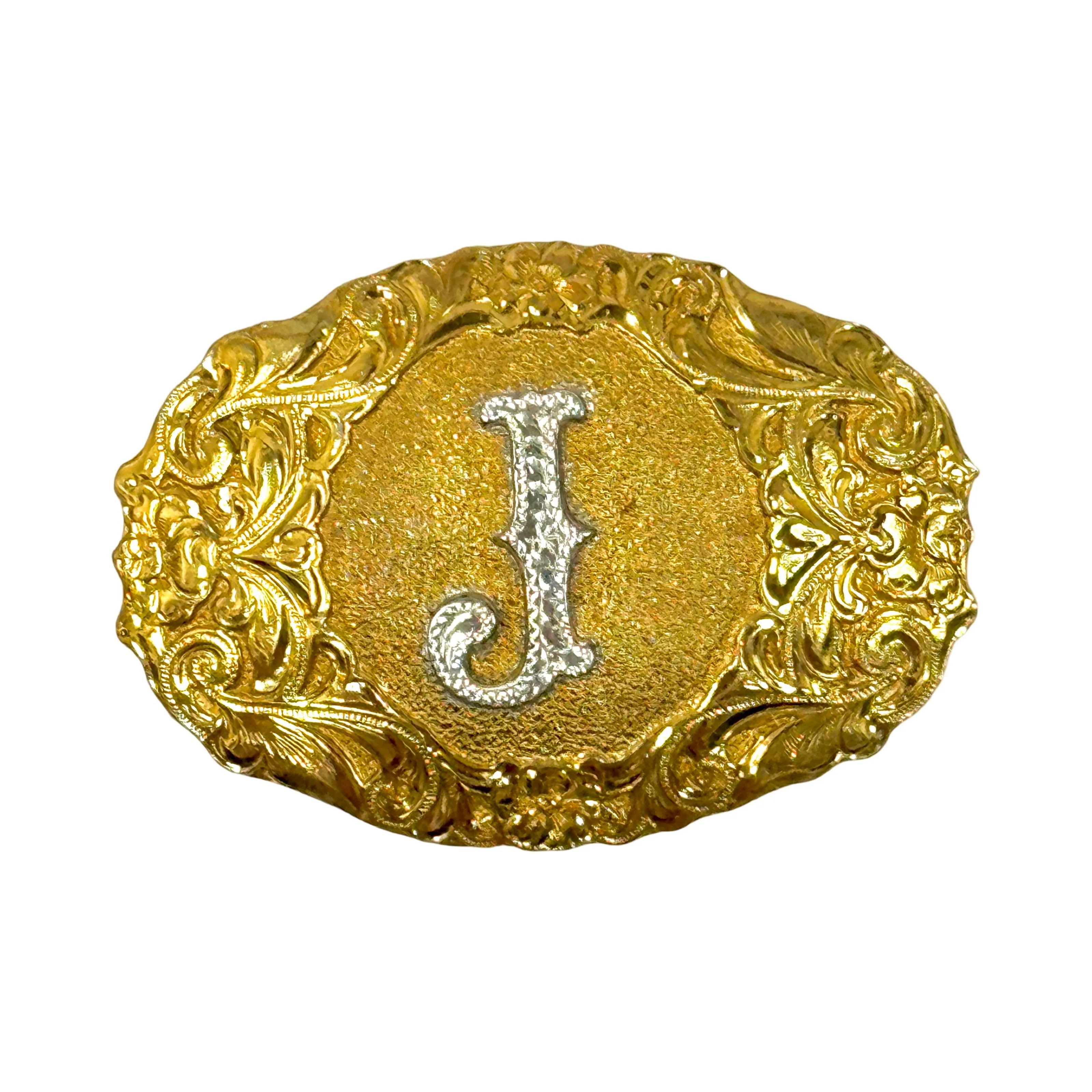 1980’S EL ARTURO SILVERSMITH PLATED BRONZE WESTERN BELT BUCKLE