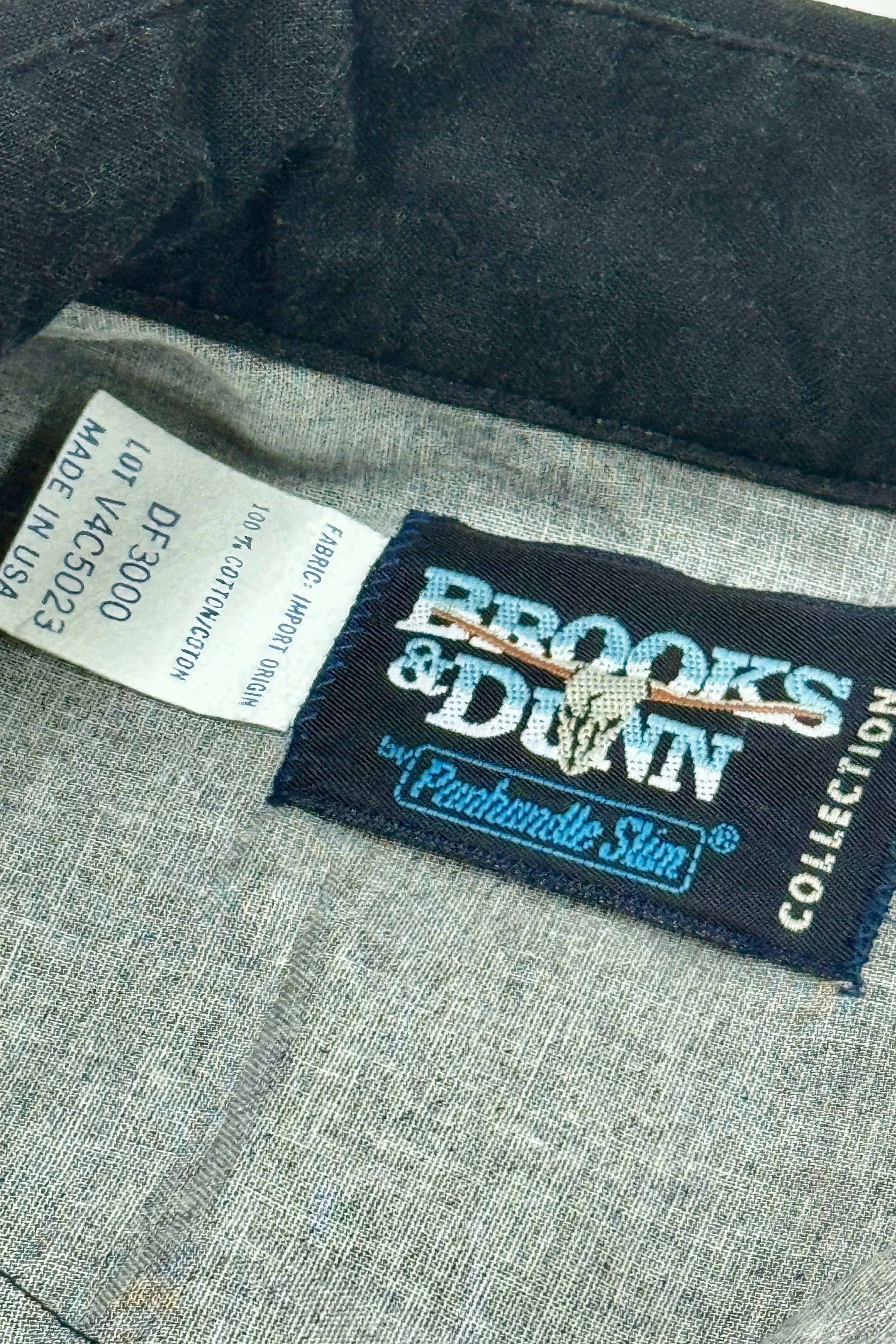 1990’S BROOKS & DUNN MADE IN USA WESTERN PEARL SNAP L/S B.D. SHIRT MEDIUM