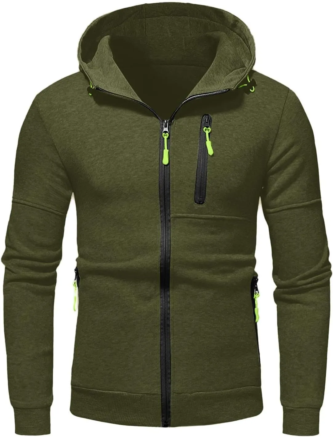 2023 Men's Tracksuit Set Winter 2 Piece Outfits Plus Size Full Zip Hoodie Jackets Sweatpants Sets Stylish Sport Sweatsuit