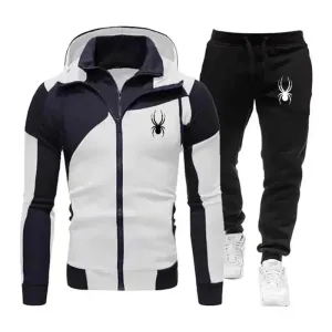2024New Men's Autumn Winter Sets Zipper Hoodie Pants Pieces Casual Tracksuit Male Sportswear Brand Clothing Sweat Suit