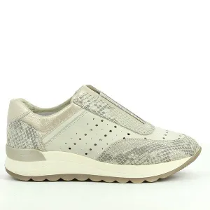 24 Hrs 24416 Snake Print Beige Sneakers