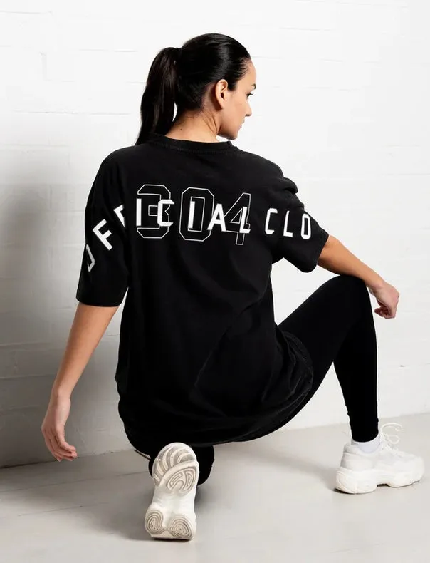 304 Women's Official T-Shirt Acid Wash Black