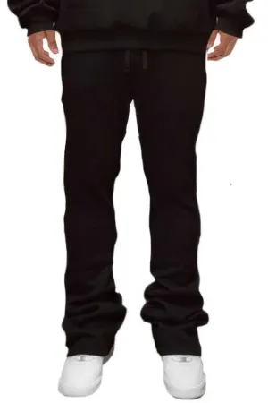4 COLORS | Men's Solid Stacked Flared Sweat Pants