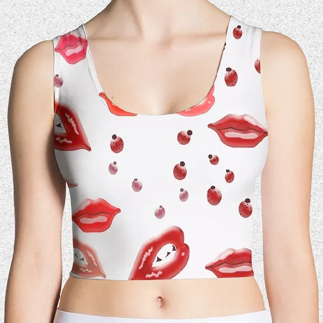 65 MCMLXV Women's Kiss Bliss Print Crop Top