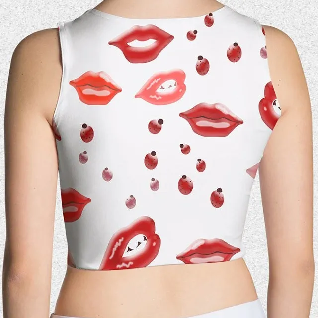 65 MCMLXV Women's Kiss Bliss Print Crop Top