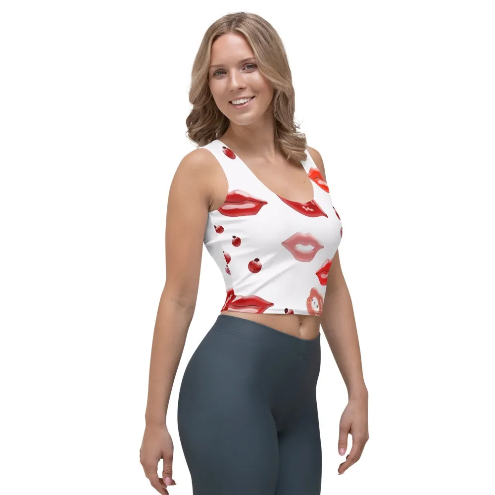 65 MCMLXV Women's Kiss Bliss Print Crop Top