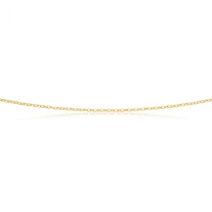 9ct Yellow Solid Gold Enticing Belcher Chain