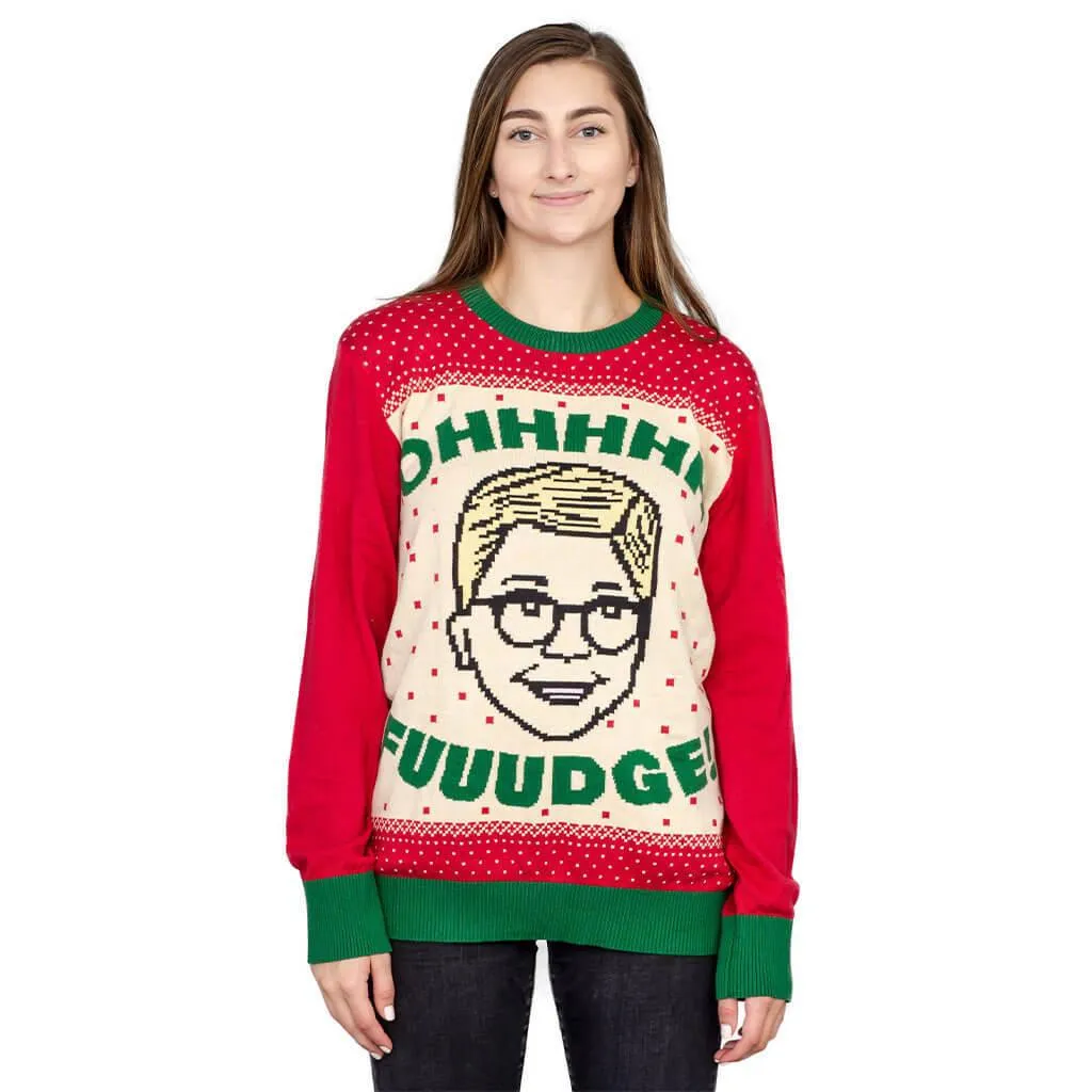 A Christmas Story Ohhhh Fuuudge! Ralphie Ugly Christmas Sweater