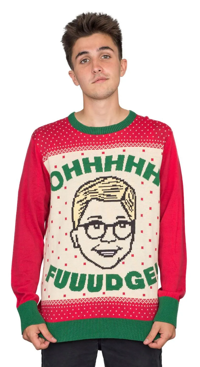 A Christmas Story Ohhhh Fuuudge! Ralphie Ugly Christmas Sweater