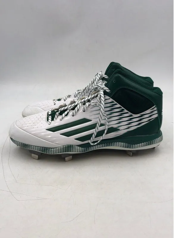Adidas Men's PowerAlley 3 S84790 White Baseball Cleats - Size 14