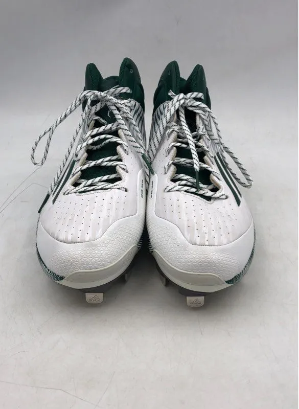 Adidas Men's PowerAlley 3 S84790 White Baseball Cleats - Size 14