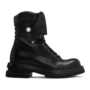 ADYAR SSENSE Exclusive Black Tanker Combat Boots