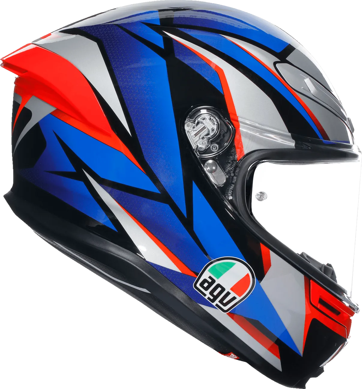 AGV K6 S Helmet - Slashcut Black/Blue/Red