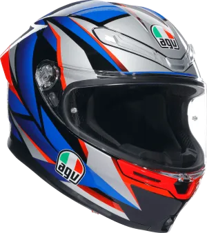 AGV K6 S Helmet - Slashcut Black/Blue/Red