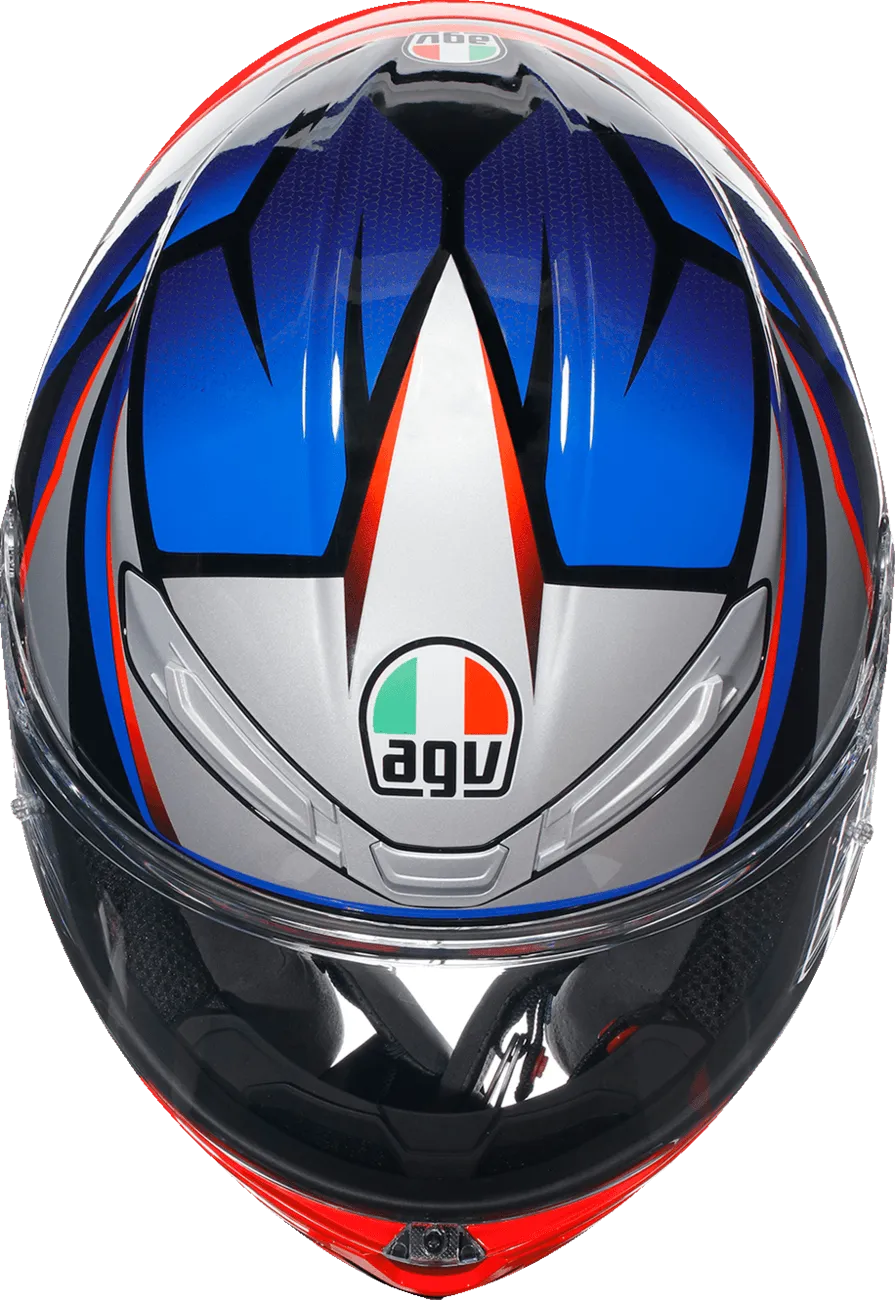 AGV K6 S Helmet - Slashcut Black/Blue/Red