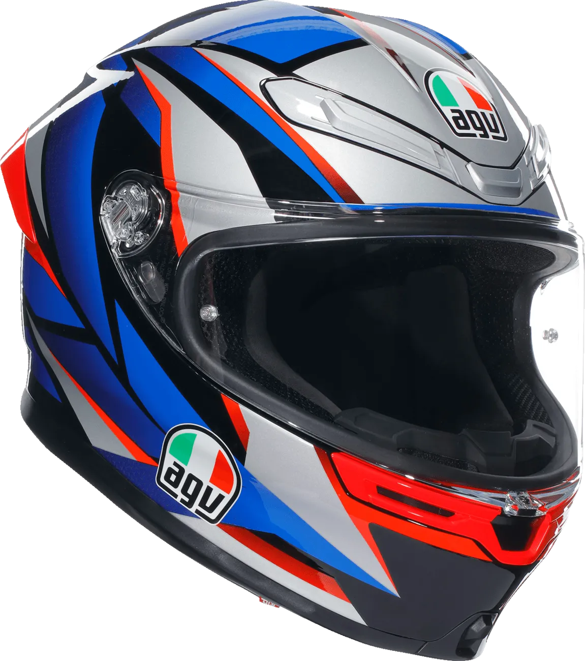 AGV K6 S Helmet - Slashcut Black/Blue/Red
