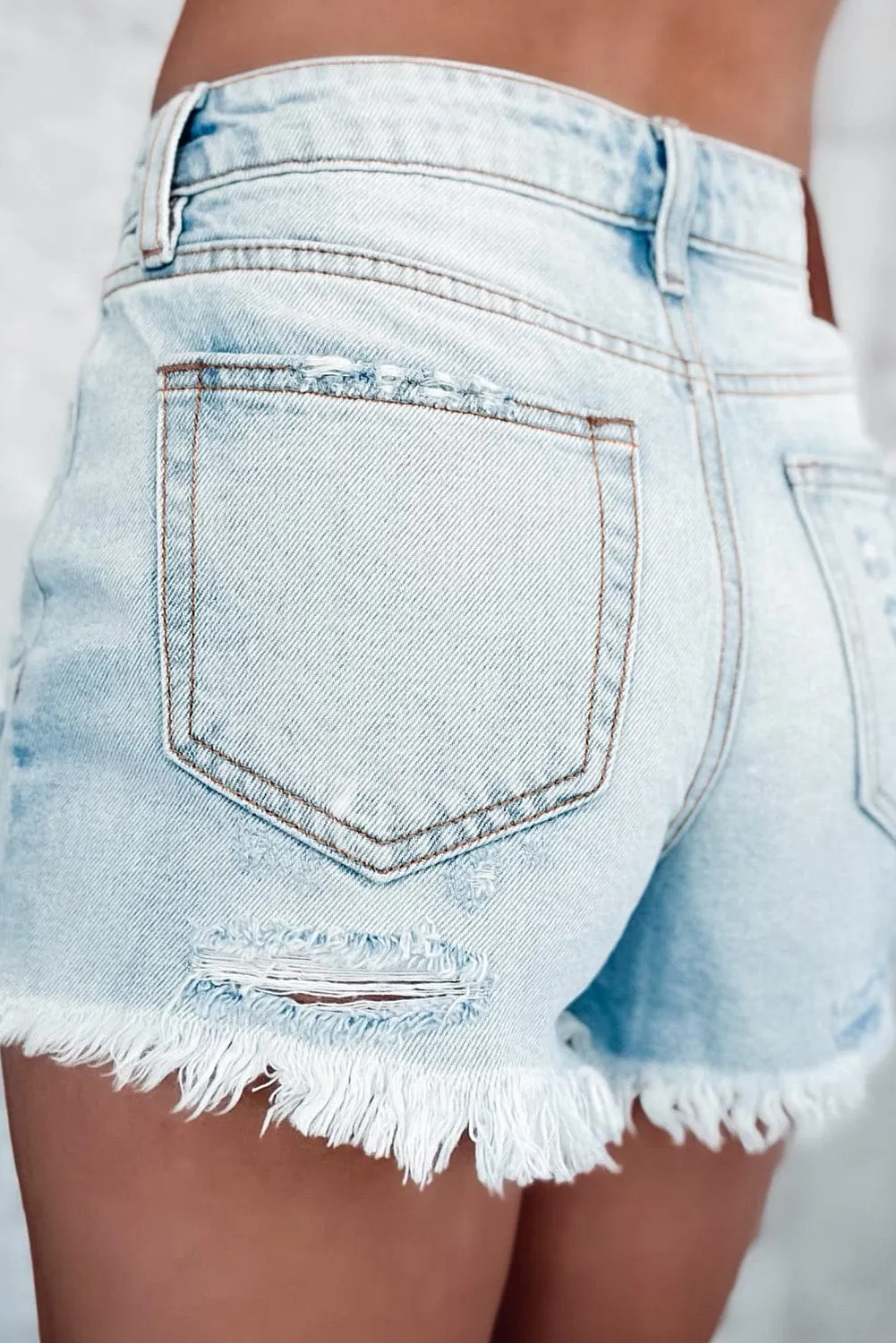 Ahmed Distressed Denim Shorts | DROPSHIP