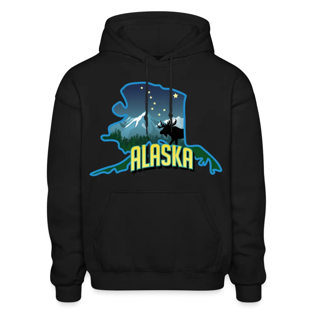 Alaska Whimsical State Logo Heavy Blend Adult Hoodie
