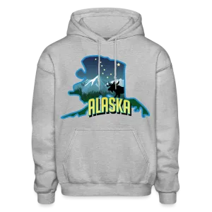 Alaska Whimsical State Logo Heavy Blend Adult Hoodie