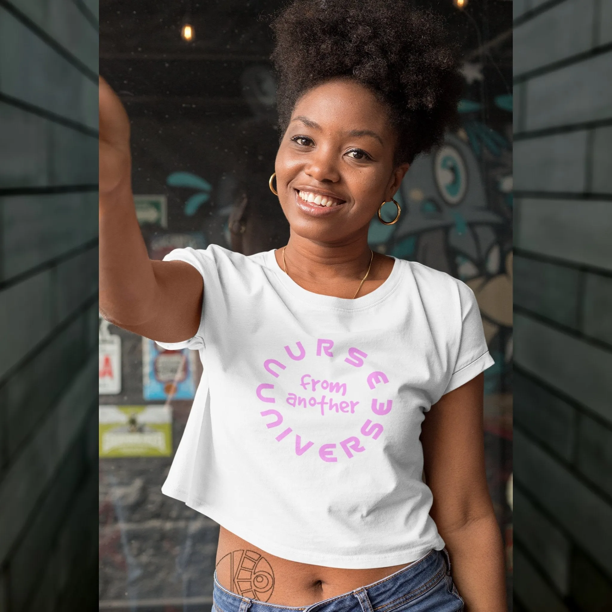 Alien Nurse (NFAU) - Organic Crop Top