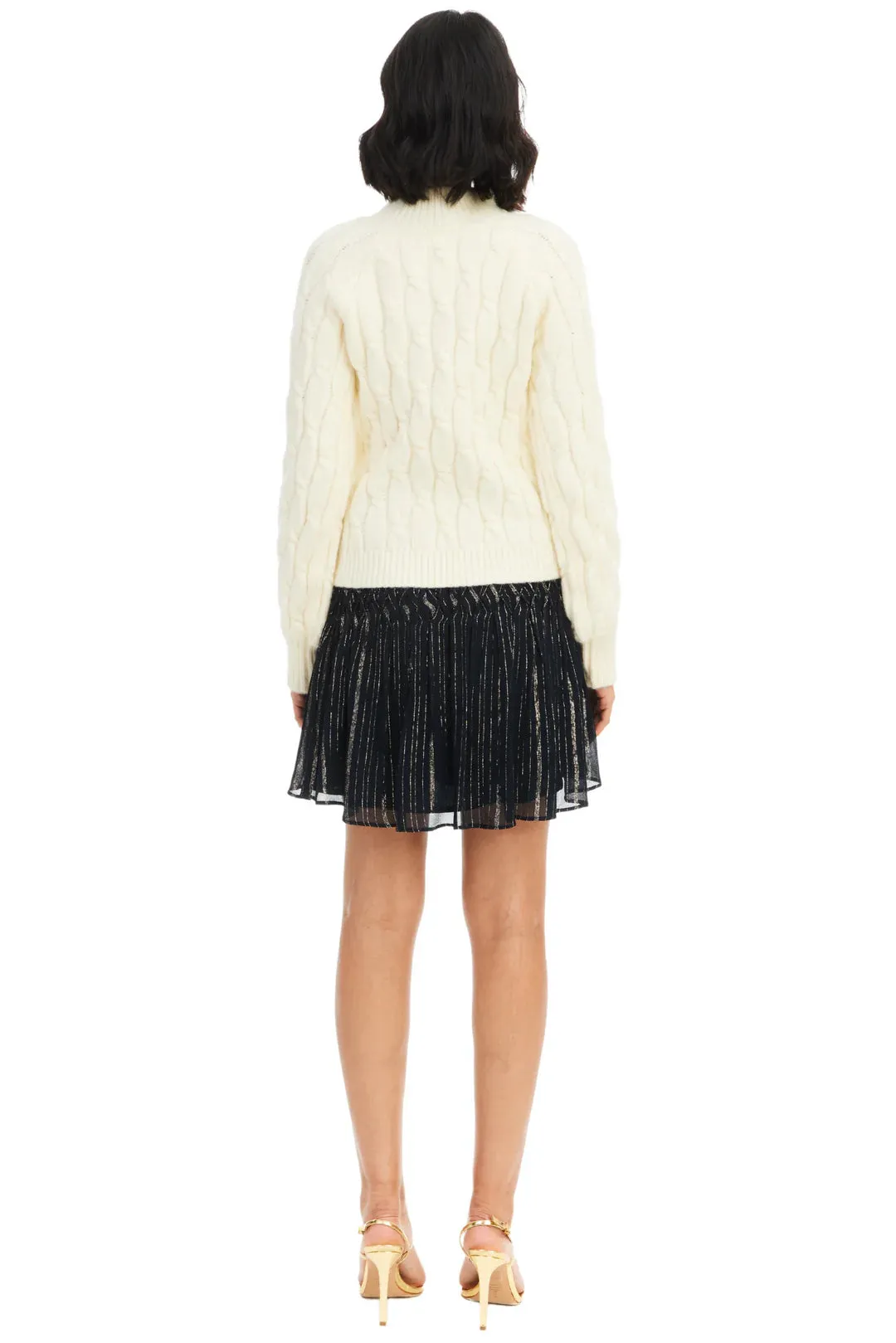 ALL Florence Button Sweater in Ivory