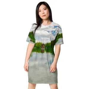 All-Over T-Shirt Dress - Bowness Park Lagoon