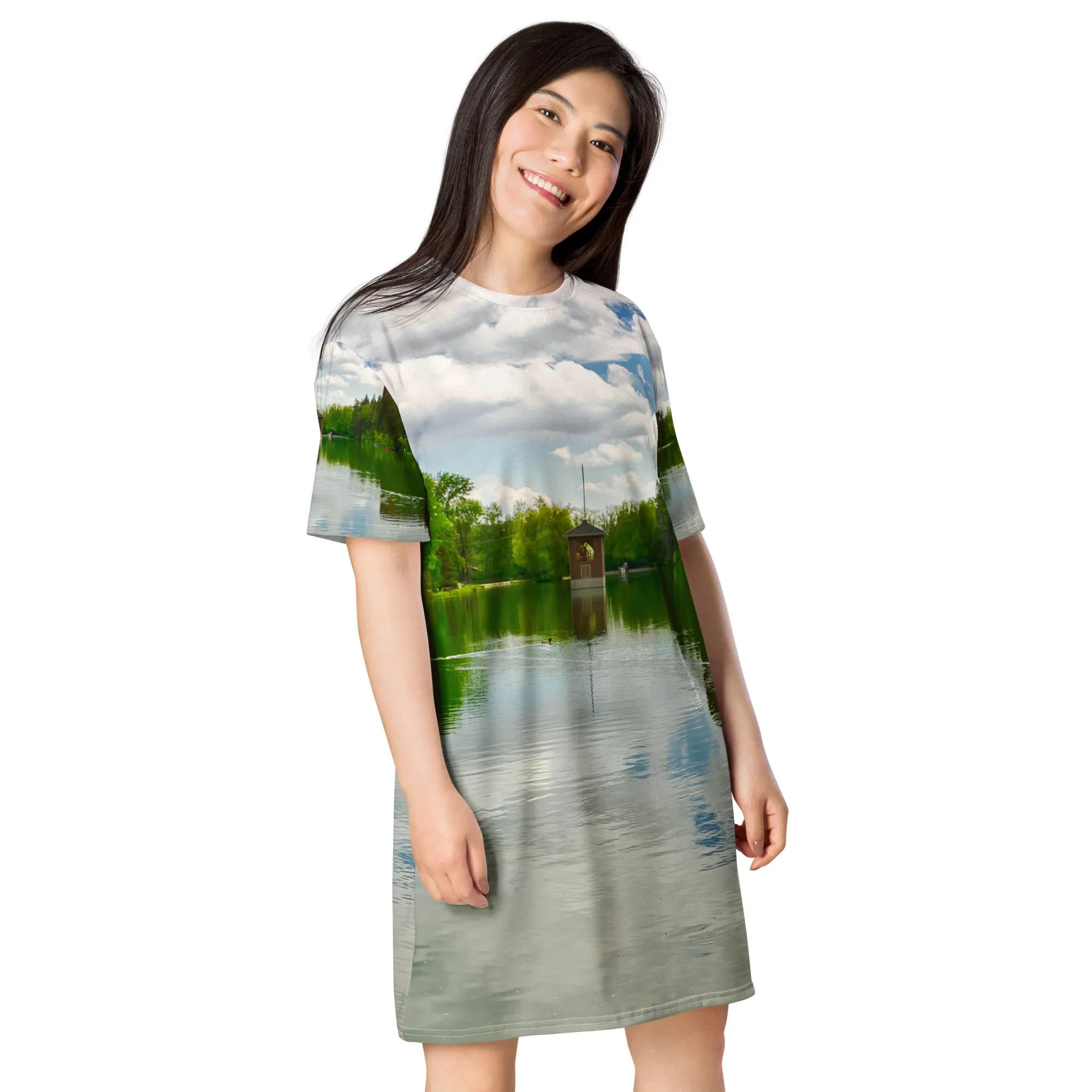 All-Over T-Shirt Dress - Bowness Park Lagoon