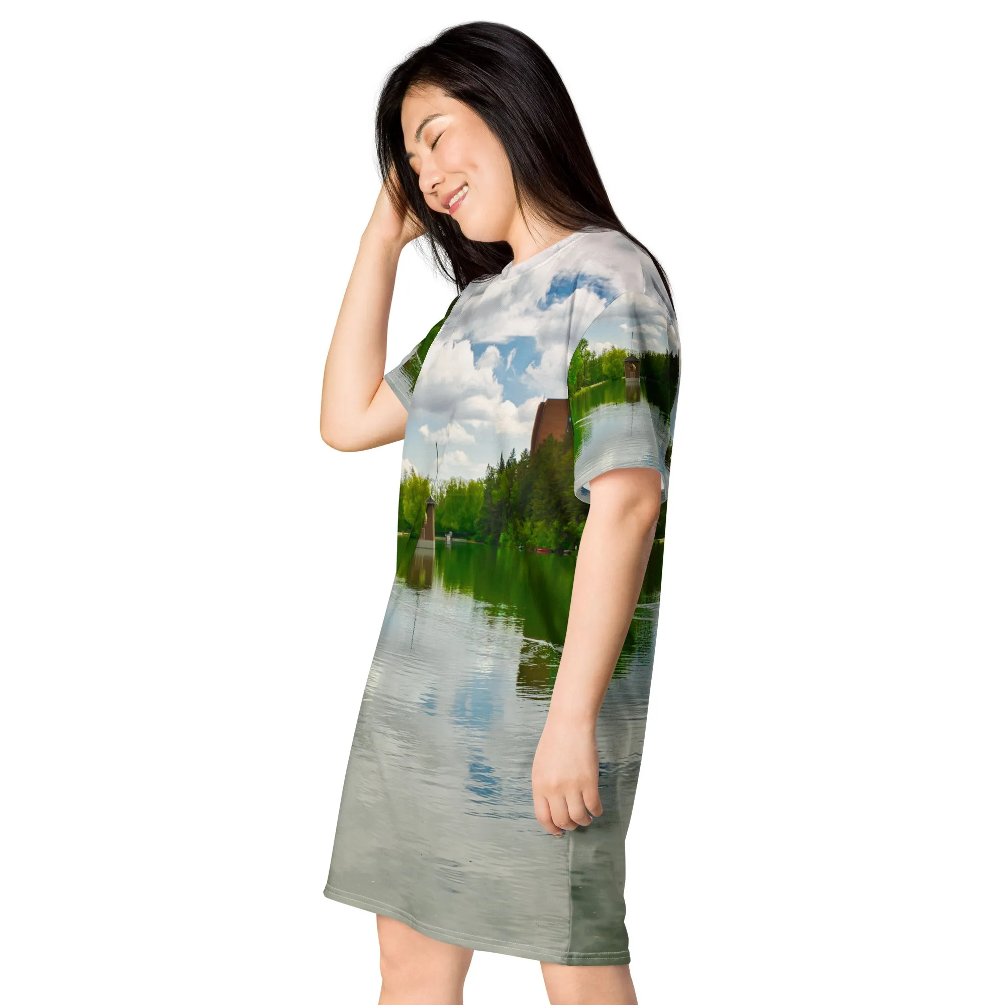 All-Over T-Shirt Dress - Bowness Park Lagoon
