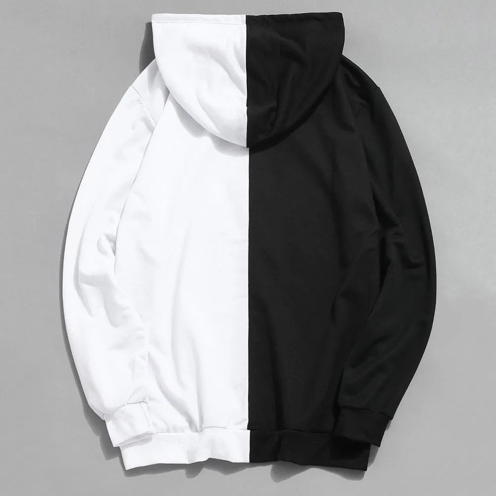 Anime My Hero Academia Hoodies Cool Shoto Todoroki Bakugou Deku Pullover Hooded Sweatshirt Patchwork Men&#39;s Long Sleeve Tops