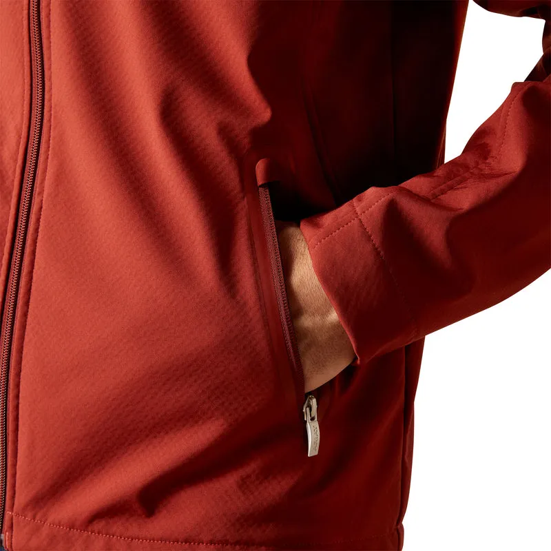 Ariat Men's New Team Softshell Jacket, Fired Brick