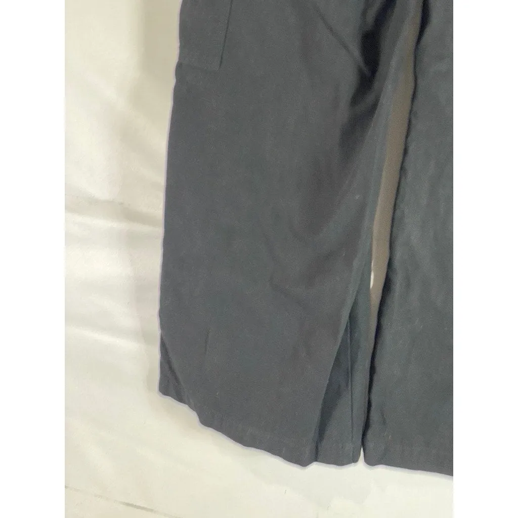 ARITZIA GOLDEN BY TNA Women's Black/Blue Floral Embroidered Cargo Pants SZ 6
