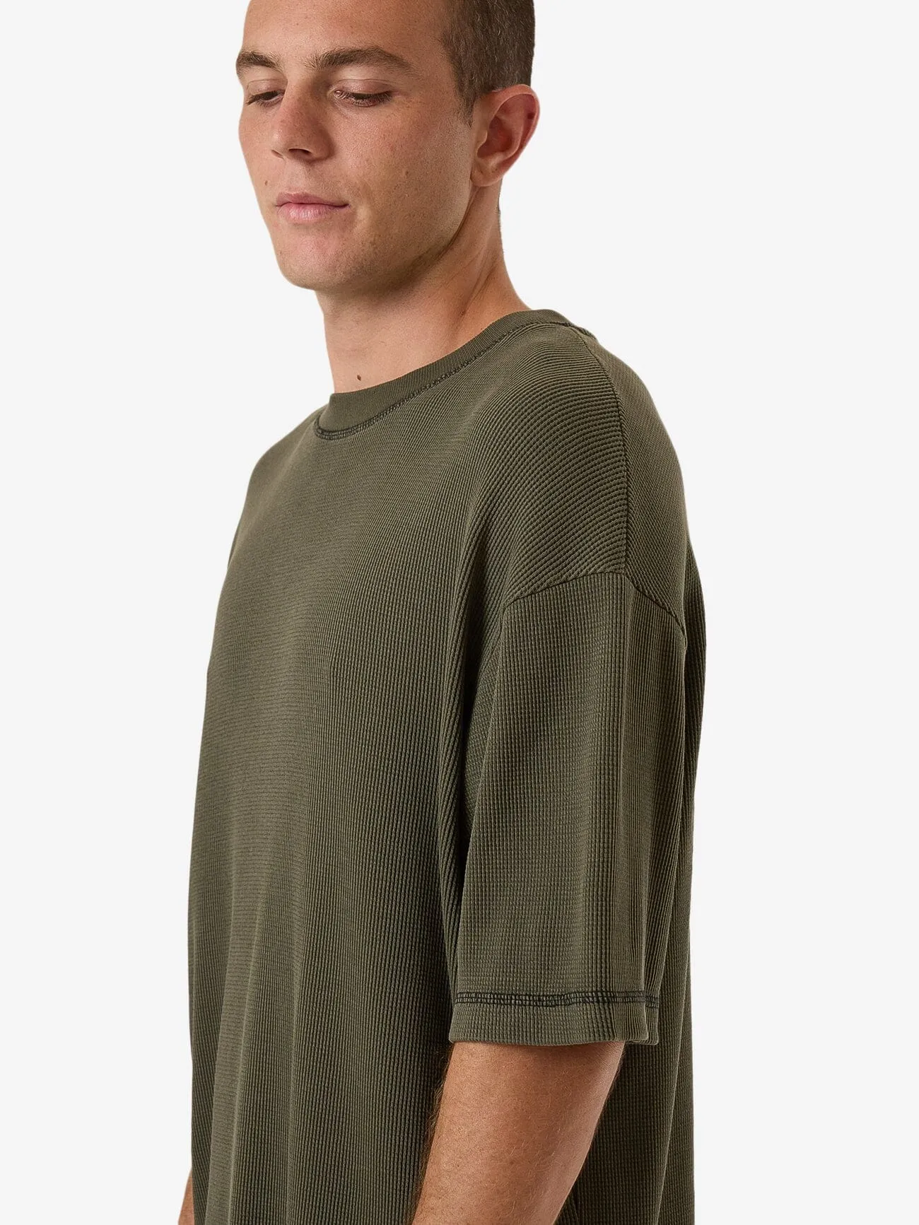 Arts & Industrial Box Fit Oversize Short Tee - Grape Leaf