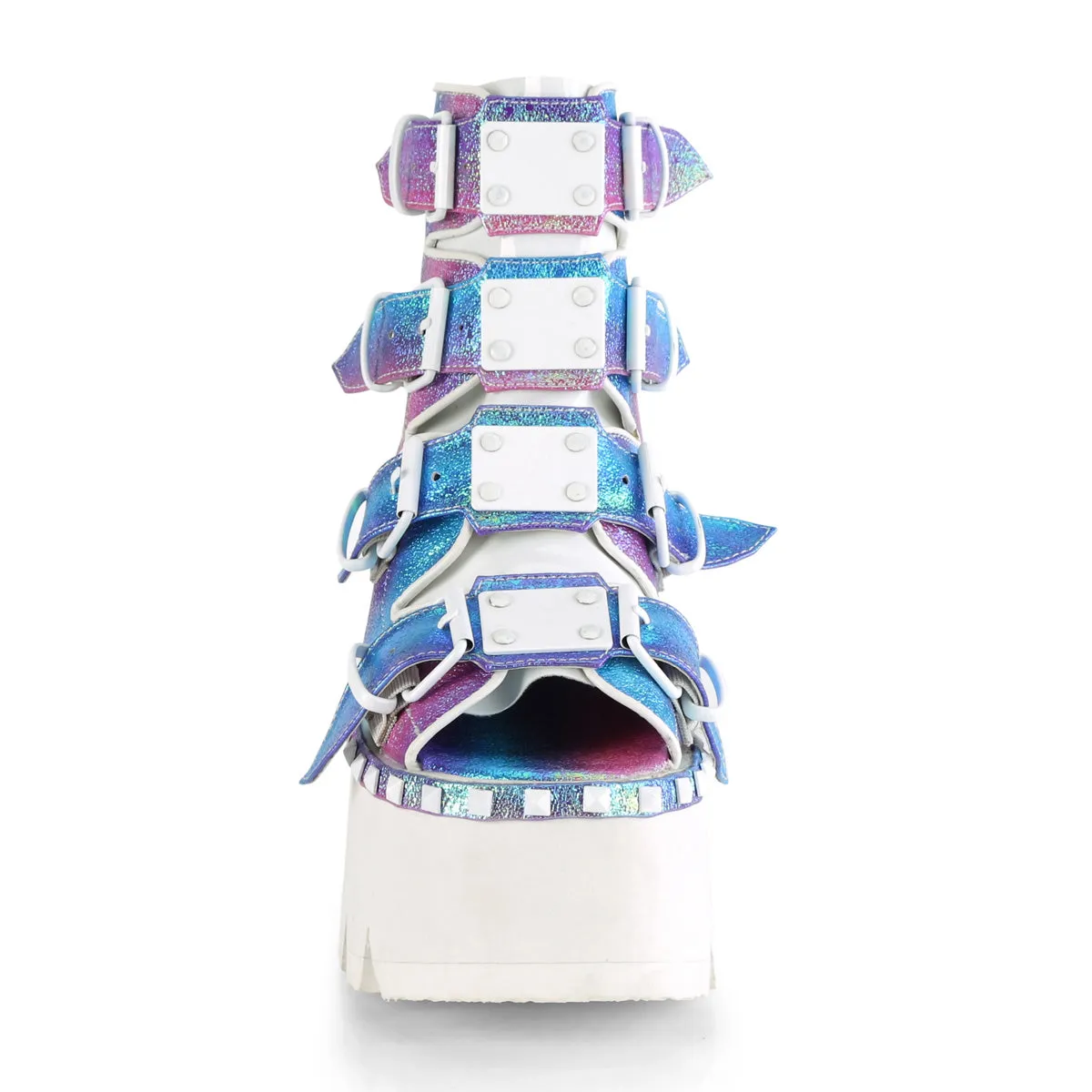 ASHES-70 DemoniaCult Purple Multi Sexy Women's Ankle Boots (Alternative Footwear)