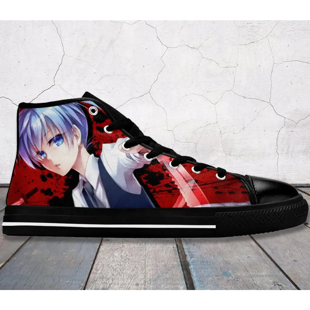 Assassination Classroom Shoes High Top Sneakers for Kids and Adults