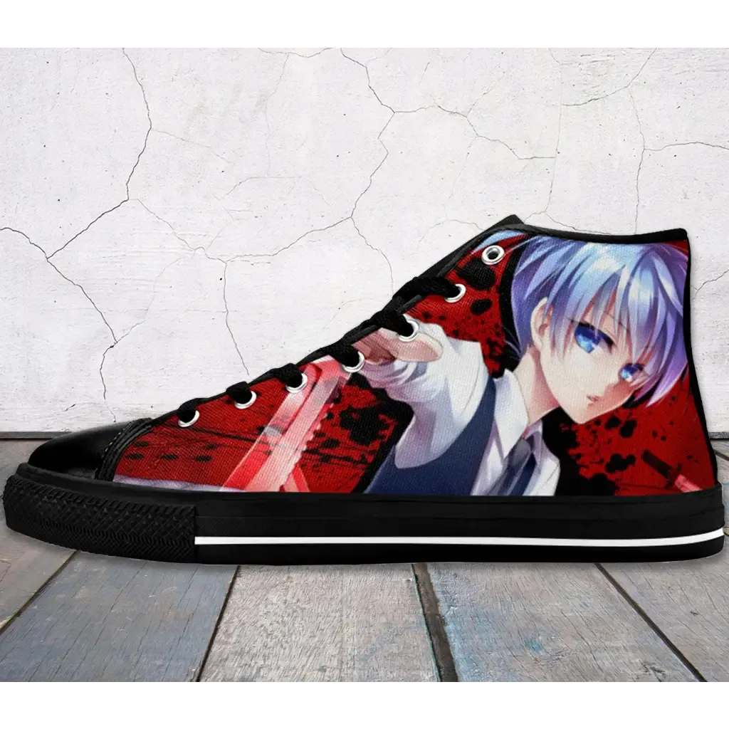 Assassination Classroom Shoes High Top Sneakers for Kids and Adults