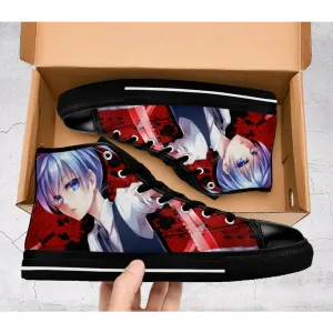Assassination Classroom Shoes High Top Sneakers for Kids and Adults