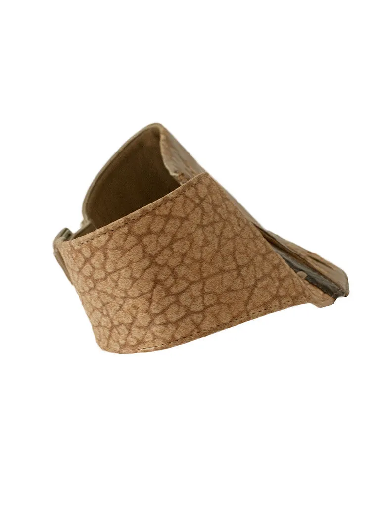 Asymmetrical Suede   Snakeskin belt