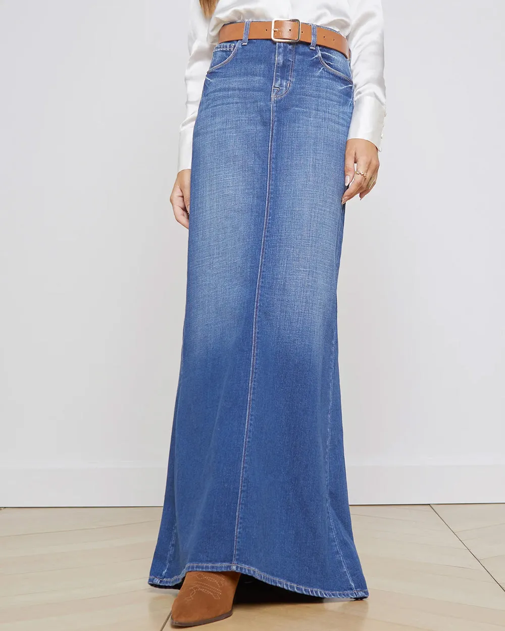 Athos Kalani Mermaid Denim Skirt
