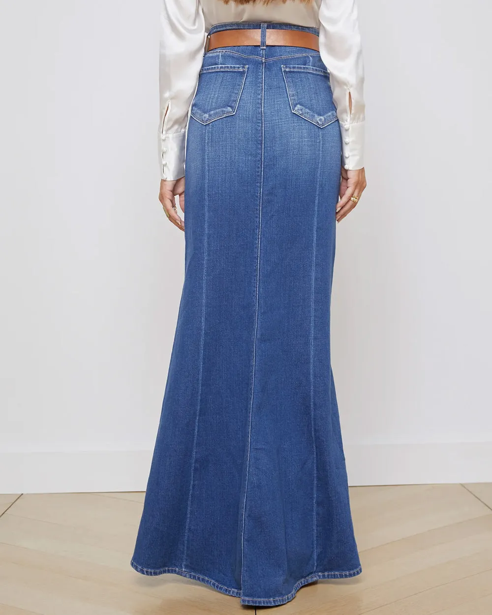 Athos Kalani Mermaid Denim Skirt