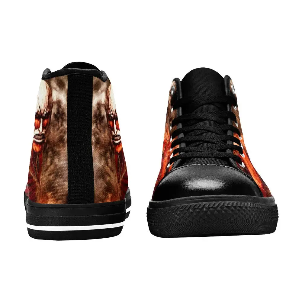 Attack on Titan Colossal Titan Shoes High Tops Sneakers for Kids and Adults