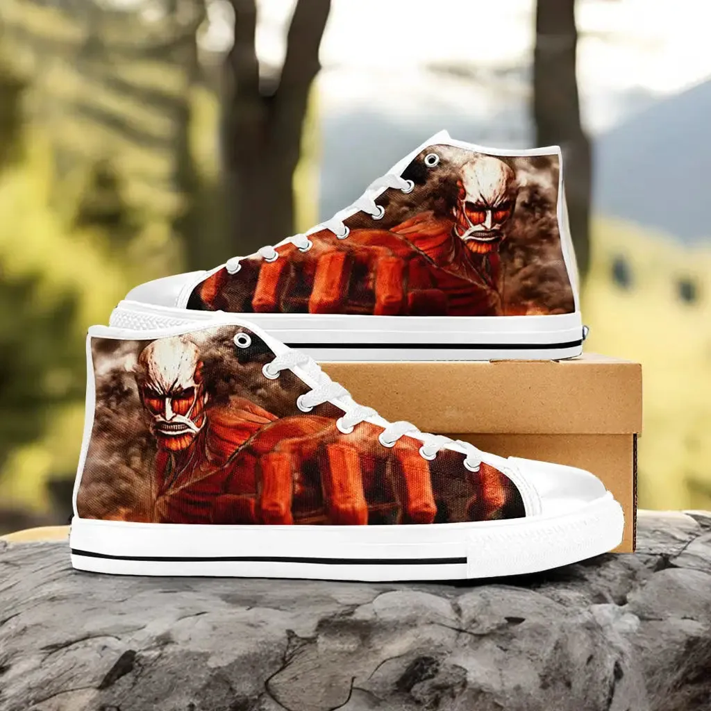 Attack on Titan Colossal Titan Shoes High Tops Sneakers for Kids and Adults