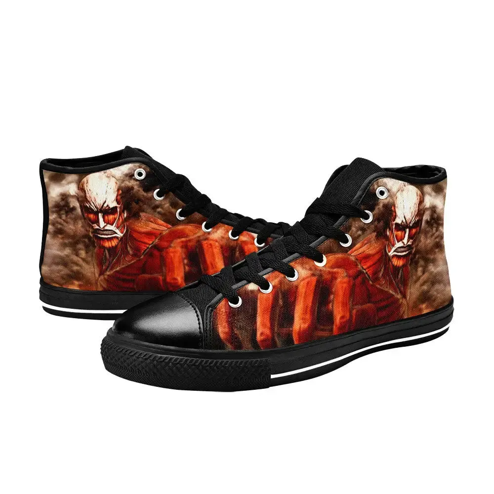 Attack on Titan Colossal Titan Shoes High Tops Sneakers for Kids and Adults