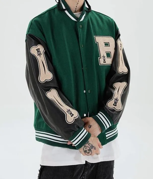 B Bone Baseball Jackets For Men