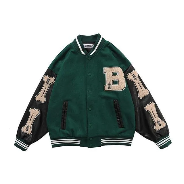 B Bone Baseball Jackets For Men