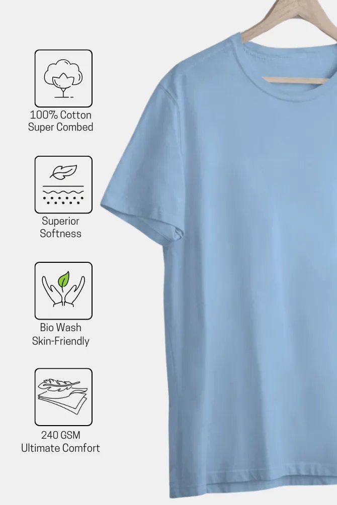Baby Blue Oversized T-shirt for women