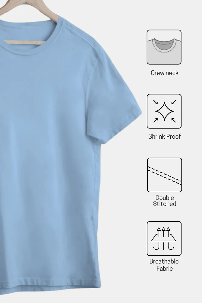 Baby Blue Oversized T-shirt for women