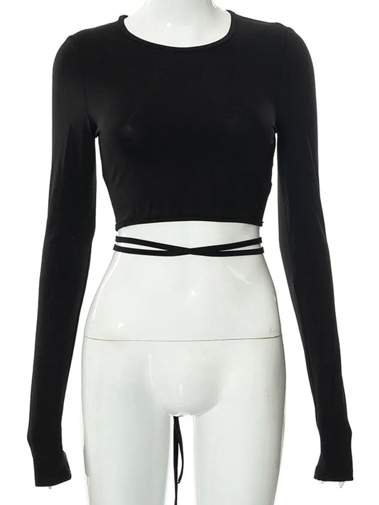 Backless Lace up Zebra Print Cop Top