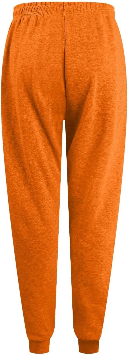 Baggy Sweatpants for Women Fleece Drawstring High Waisted Athletic Joggers Fall Comfy Lounge Pants with Pockets